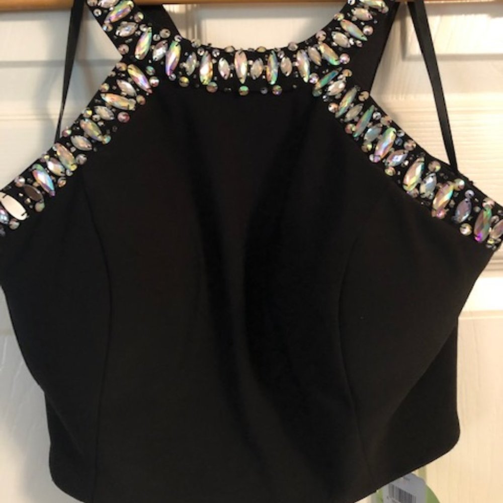 Windsor Rhinestone/Bling Crop Top Size 11